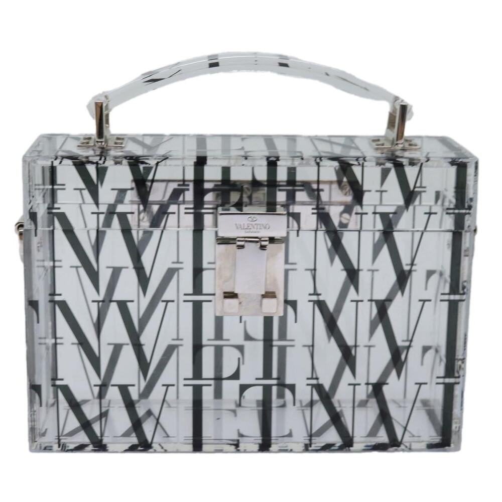Valentino Plastic Handbag Clear White